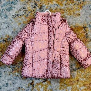 Girls puffer coat with hood